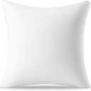 AM AEROMAX 20 20 Throw Pillow Memory Foam Pillow Insert - Square Accent Pillow for Decorative Cushion Bed Couch Sofa - Non-Deforming Over Time (White)
