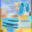 ALAFLY 2-in-1 Grips Compatible with Nintendo Switch 2 Joycons for Fitness Boxing, Anti-Slip Wrist Strap & Wear-Resistant Handle for Switch2 2025