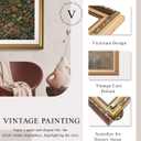 VIYYIEA Large Gold Framed Wildflower Wall Art for Living Room, 24x36 Inch