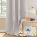 H.VERSAILTEX Blackout Curtains for Bedroom Thermal Insulated Room Darkening Living Room Curtains 63 Inch Long Grommet Privacy Protection Window Curtain Panels/Drapes for Nursery,2 Panels,Ivory/Cream