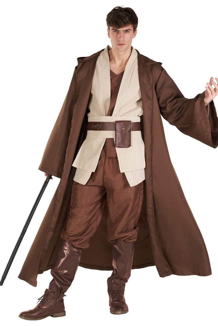 Morph Star Fantasy Hooded Robe Costume For Men - Space Cosplay Tunic Cloak For Halloween Parties And Events Size XL