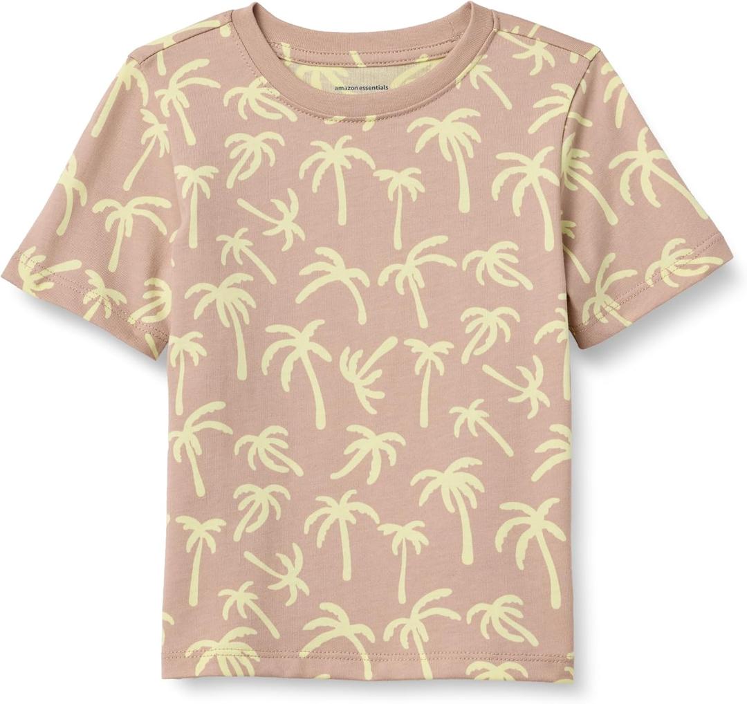 Amazon Essentials Boys and Toddlers' Short Sleeve Tee Shirts, Cotton Jersey