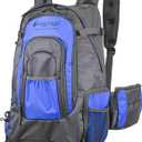 FROGG TOGGS Fishing Sling Pack, Easy Hands-Free Fishing Tackle Storage Bag with Water Bottle Pocket (One Size, Blue)