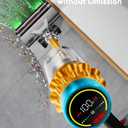 Cordless Vacuum Cleaner, 600W/50KPA, Max 70 Mins Runtime, Self-Standing Vacuum Cleaners for Home, Anti-Tangle Stick Vacuum, Smart Display Vacuum Cordless with 1.8L Cup for Pet Hair/Carpet (Gold)