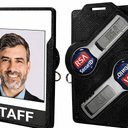 Flexible Badge Holder for Double RSA SecurID Tokens - UP to 3 Badges (Black)