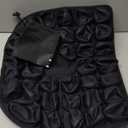 Upgrade Travel Seat Cushion for Airplane,Portable&Adjustable Air Seat Cushion,Coccyx Tailbone Pain Relief Chair Pad,Inflatable Cushion for Wheelchair, Travel,Driving,Office Work (Round+black)