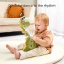 TUMAMA Dinosaur Dancing Interactive Baby Toy, Mimicking Twisted Electronic Soft Plush Toy with Talking Recording Repeat Talking, Talking Dinosaur Toys for Girls and Boys
