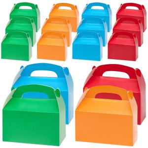 2 x JLNGTHONG 20 Pack Party Favor Treat Boxes, Colorful Gift Boxes with Handles Kraft Party Favor Boxes, Party Decoration Supplies (6.2 3.6 3.3 in)