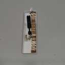 Stainless Steel Watch Band Straight & Curved End 14mm 16mm 18mm 19mm 20mm 21mm 22mm 23mm 24mm Premium Polished Metal Watch Band Bracelet Universal Smartwatch Replacement Strap Men Women (Rose Gold)