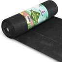 Jevrench 5oz Weed Barrier Landscape Fabric Heavy Duty, 1.3ft x 50ft Dual-Layer Premium Garden Landscaping Fabric, Ground Cover Weed Control Fabric Outdoor Weed Mat Garden Lawn Fabric