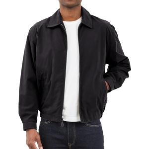 TALL MEN'S AUBURN LIGHT WEIGHT ZIP FRONT GOLF JACKET, Black
