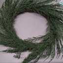 Cypress Christmas Cedar Wreath for Front Door Christmas - 20 Inch Wreaths Real Touch Holiday Outdoor Wreath for Decorating Artificial Plain Winter Pine Modern Farmhous Wreaths for Indoor