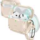 ESR for AirPods 4 Case, Compatible with AirPods 4th Generation Case (2024), Compatible with MagSafe, Powerful Drop Protection, Magnetic Lid, Cyber Series, Desert Titanium