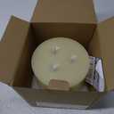 Amagic 6"x6" Extra Large Flameless Candles with 3 Wicks, Battery Operated Candles with Remote Control and Timers, 6 inch Diameter LED Pillar Candles, Real Wax, Ivory