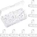 10mm 3/8 Inch 300 Pcs Tile Spacers Brick Wall Separator 3 Way Flooring Deck Board Pave Tile Spacers Leveling System Clips Thin Brick Veneer Tools