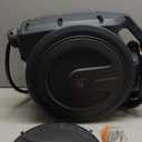 Giraffe Tools AW30 Garden Hose Reel Retractable 1/2" x 100 ft Wall Mounted Water Hose Reel Automatic Rewind, Any Length Lock, 100 ft, Dark Grey