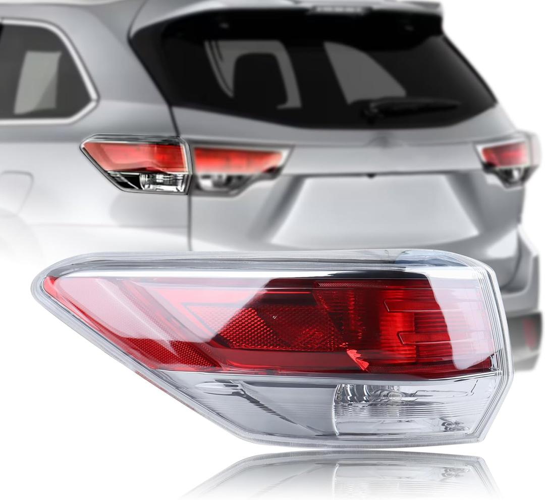Brake Tail Light Rear Lamp Assembly Left Driver Side Compatible with 2014-2016 Toyota Highlander 81550-0E100 TO2805120