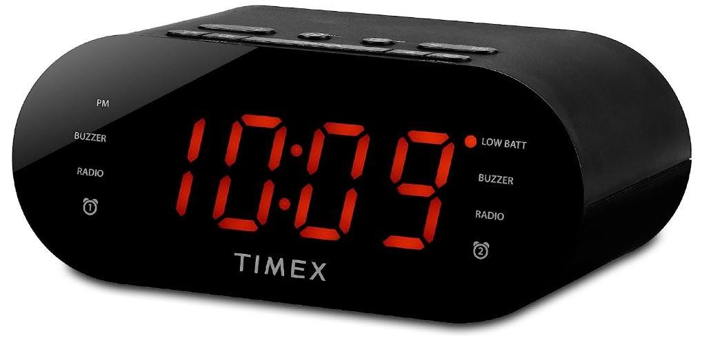Timex dm dual alarm clock radio with USB charging