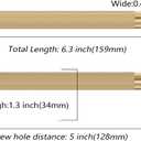 Asidrama 10 Pack 5 Inch(128mm) Champagne Bronze Cabinet Pulls Knurled Cabinet Handles Cupboard Handles Kitchen Cabinet Hardware for Cupboard Drawer Pulls