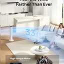 DREO Tower Fan for Bedroom, 26ft/s Velocity, 90° Oscillating, 8H Timer, 36 inch
