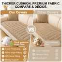 Smiry Couch Cover for Dogs, Non Slip Washable Sofa Protector for Pets, Soft Furniture Cover for Pet, Stylish Sofa Covers, Cozy Protect Against Fur, Dirt & Everyday Messes (Khaki, 27.6" x 47")