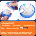 BABORUI Small Dog Toys - Interactive Ball with Cover, Keeps Puppies Busy - Electric Rolling Ball for Small/Medium Dogs (Blue)