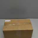 PTSTING Silverware Caddy Wood Utensil Holder Paper Plate Dispenser Silverware Utensil Caddy Cutlery Flatware Organizer Box for Spoons Forks Plates Napkins (Brown)