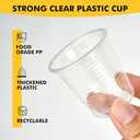 500 Pack 3 oz Plastic Cups, Bathroom Cups Disposable 3 oz, 3 Ounce Small Water CupsClear Mouthwash Cup for Tasting, Drinking and Party