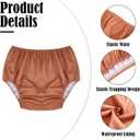 5 Pcs Adult Leakproof Incontinence Underwear for Women Men Pull on Cover Pant Washable Underpants Reusable Plastic Diaper Covers for Disabled, Elderly, Postpartum (Multicolored,X-Large) 