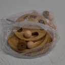 Cat Ball Track Toy with Puzzle Top, Wooden Cat Toys for Indoor Cats with Spinning Balls, Interactive Large Cat Ball Tower for Kitten Exercise, Mental, and Physical