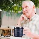 Happy Retirement Gifts for Men,14 Oz Funny Retirement Coffee Mug for Coworkers, Dad, Retired People, Friends, Teachers, Doctors, Boss, Dad, Funny Mug Xmas Present with Lids, Navy Blue