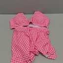 Blooming Jelly Women's High Waisted Bikini Sets Tummy Control Swim Skirt Two Piece Swim Suit 2025 Retro Swimsuit (XX-Large, Pink White Plaid)