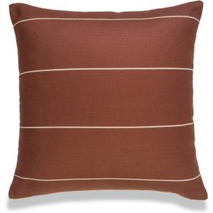 Hofdeco Modern Boho Decorative Throw Pillow Cover Only, for Couch, Sofa, Bed, Rust Stripes, 20"x20"