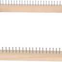 Cyrank Wooden Knitting Loom, Hand Craft Loom Knitting Board Tool Scarf Weaving Loom Mini Knitting Loom for DIY Weaving Beginners(30 * 30cm)