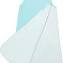 0.5 TOG Rayon from Bamboo Sleep Sack, 2-Way Zipper Dual Layers Baby Wearable Blanket for Infant/Toddler, Shower Gift (Pastel Blue)