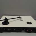 Vinyl Record Player with 40W Bookshelf Speakers and Dual Bluetooth,Hi-fi System Turntable with USB Record,Built-in Phono Preamp, Counterweight, Pitch and AT-3600L,PU Leather White