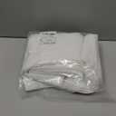 NICETOWN White Sheer Linen Curtains for Living Room 84 inch Length 2 Panels Set, Grommet Semi Sheer Privacy with Light Filtering Flax Window Treatments for Bedroom, W52 x L84