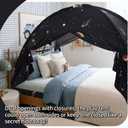 Sherilyn Twin Bed Toddler Canopy Tent, Kids Indoor Canopy Privacy Space Sleeping Playhouse Blackout Bunk Bed Tents Twin Size (Galaxy Tent) for Boys Girl Birthday, Christmas House Gift