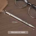 SMOOTHERPRO Bolt Action Pen, Stainless Steel Ballpoint Pen with Black Ink Slim Design, Compatible with Pilot G2 Refills, Gray
