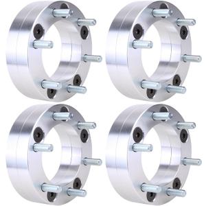 4PCS Wheel ADAPTERS 5x5.5 to 6x5.5 USE 6 Lug Wheels ON 5 Lug CAR 2 INCH 1/2x20 2004-2010 for Dodge Dakota 1971-1996 for Ford Bronco 2011-2016 for Ram 1500 Wheel Spacer Adapter