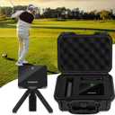 Heavy Duty Hard Case Compatible with Garmin Approach R10, Portable Waterproof Protective Case with Custome Foam, Compact Box Black