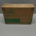 ECOLipak 50 Pack 14 Inch Disposable Food Crawfish Trays, Compostable Large Paper Plates, Disposable Thanksgiving Trays for Serving Food, Turkey, BBQ, Seafood Boil Party Supplies(Nature)