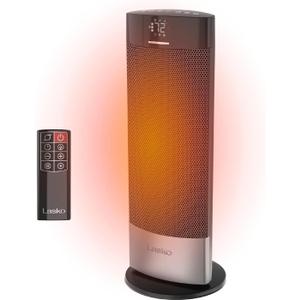 Lasko 18" Ellipse Ceramic Tower Space Heater - Remote - Black - CT18950