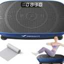 MERACH Vibration Plate Exercise Machine, Whole Body Workout Equipment for Women, Bluetooth and Silicone Pedal, Vibration Plate with Auto Mode, Vibrate Fitness Platform for Home