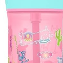 Contigo Leighton Kids Water Bottle, 1-Pack, 14oz, Spill-Proof Butterlies/Llamas, Dishwasher Safe Tumbler with Straw