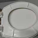 Bemis 730SLEC Slow Close Toilet Seat, Easy Clean Hinges and Durable Plastic Seat, Made in USA, Round, White