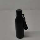 Konokyo Insulated Water Bottle with Strap,18 oz Double Wall Stainless Steel Vacuum Bottles Metal Water Flask,Black