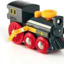 BRIO Old Steam Engine - Authentic Piston Action Toy | Ideal for Imaginative Play | Fully Compatible Wooden Railway Sets | Perfect for Ages 3+