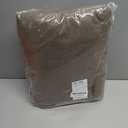 RYB HOME 100% Blackout Linen Textured Curtains 96 inches Long, Thermal Insulating Privacy Energy Saving for Bedroom Living Room Window Office Theater Dining Nursery, W 52 x L 96 in, Coffee, 2 Panels