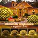 KNONEW Christmas Net Lights, 600 LEDs 19.7ft x 13.1ft Outdoor Waterproof Mesh Lights with 8 Modes & Timer, Plug-in Net Fairy Lights for Garden Bushes, Party Wedding Holiday.Warm White